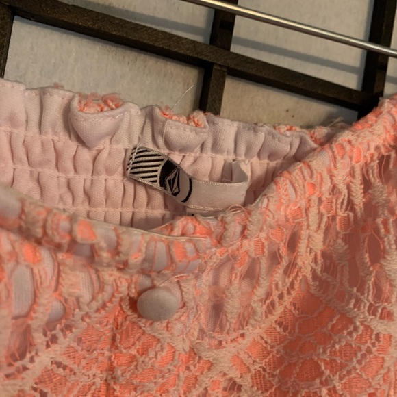 EUC Volcom Lacey Peachy Tube Top Size Large - Picture 3 of 6